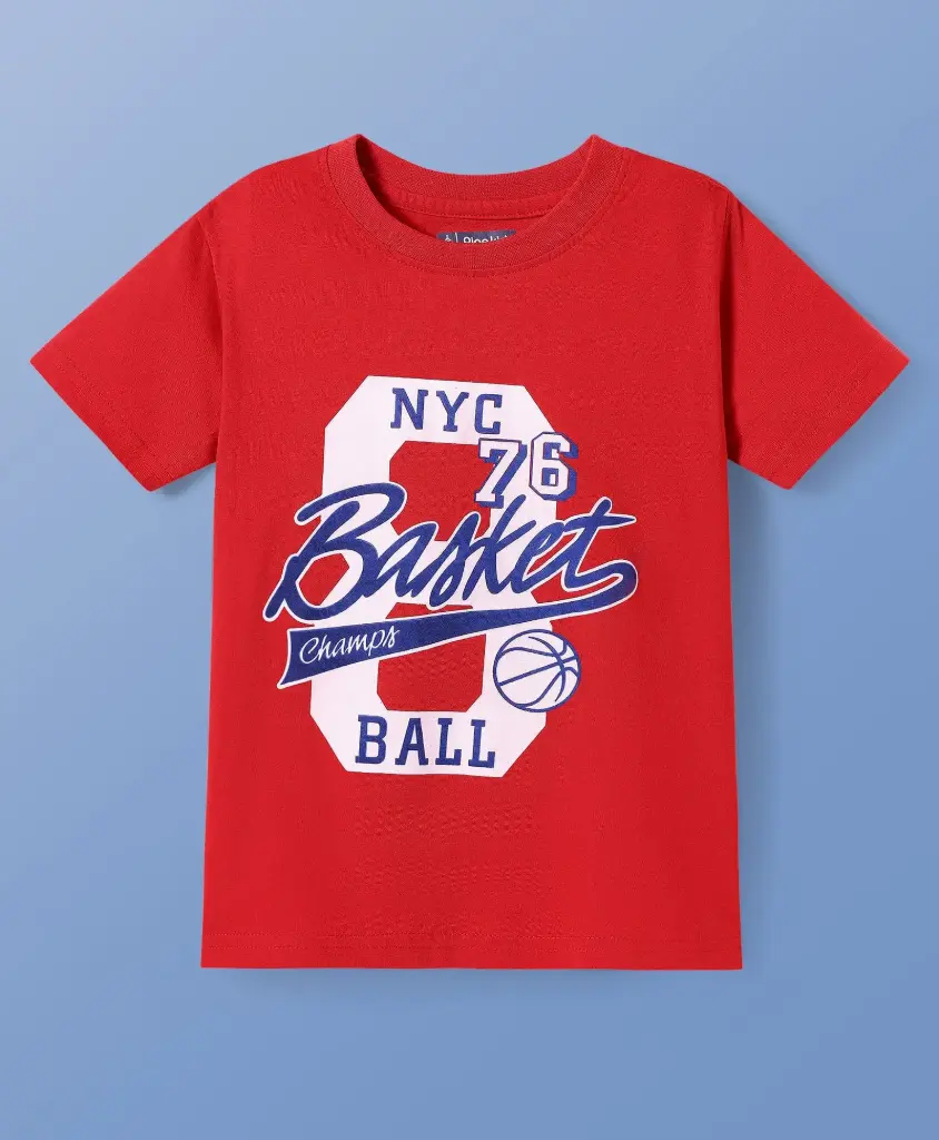 Pine Kids Graphic T-shirt - Red