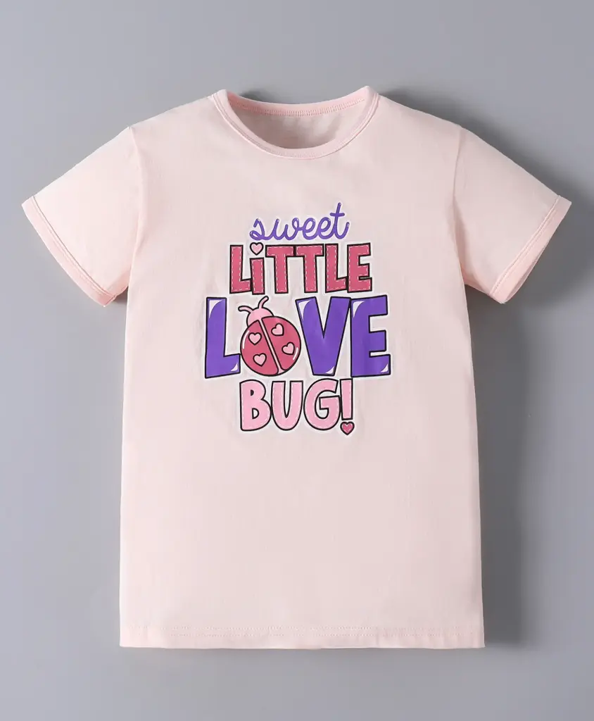Love Bug Graphic T-Shirt - Pink