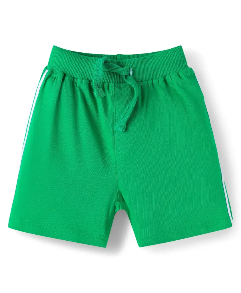 Beach Theme Print Shorts - Green