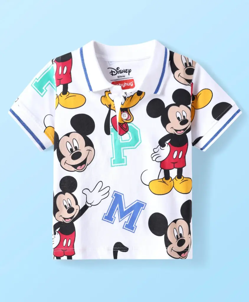 Mickey Mouse and Friends Graphic Print - White